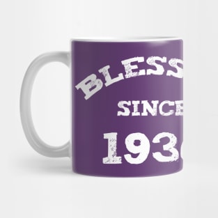 Blessed Since 1936 Cool Birthday Christian Mug